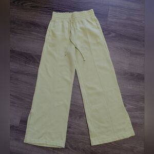 Abercrombie & Fitch Light Green Wide Leg Cotton Sweatpants Comfy Stylish